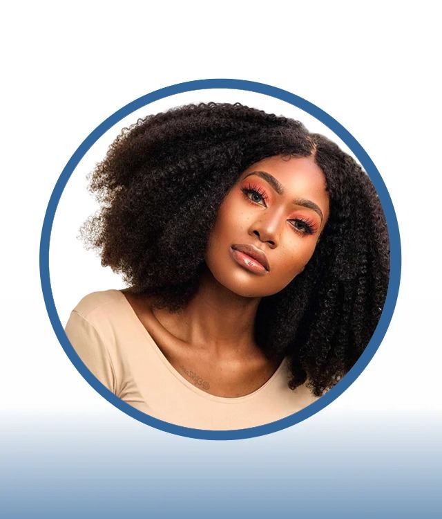 Kinky Curl 3 Part Wig