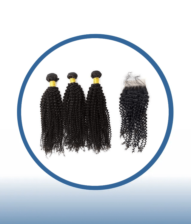 Kinky Curl 3 Bundles + 3 Part Closure
