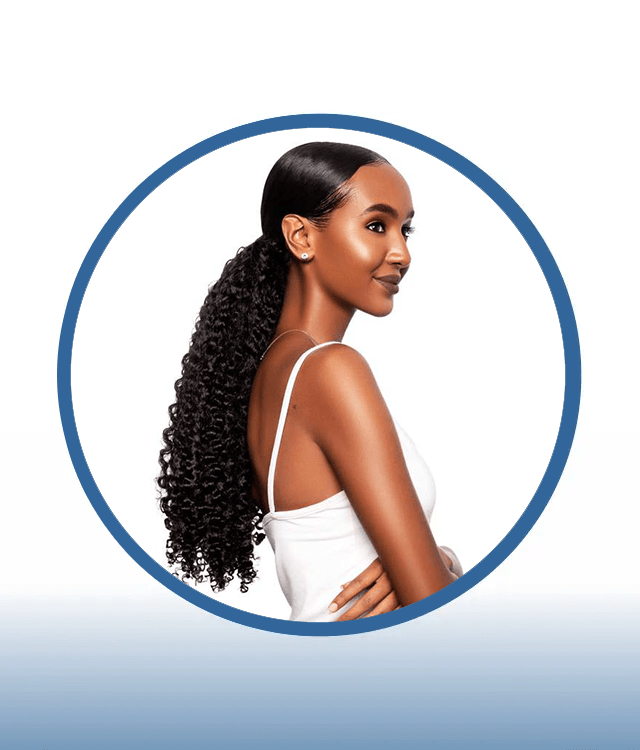 Deep Wave Ponytails