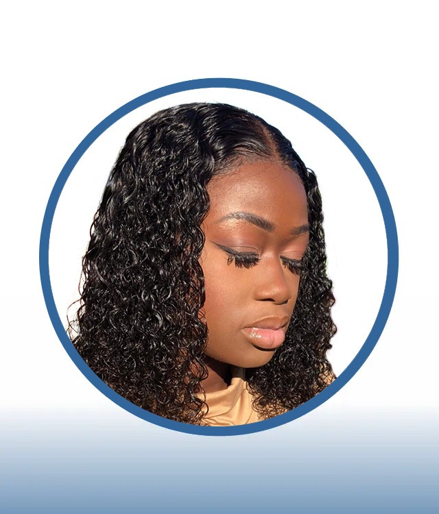 Water Wave Middle Part Wig