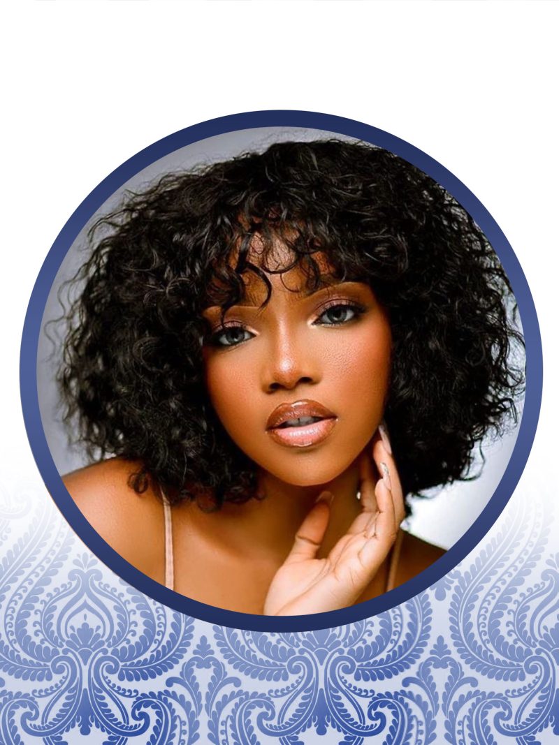 10" Italian Curl fringe Wig