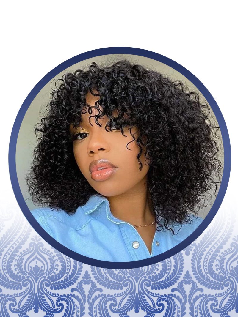 Water Wave Fringe Wig