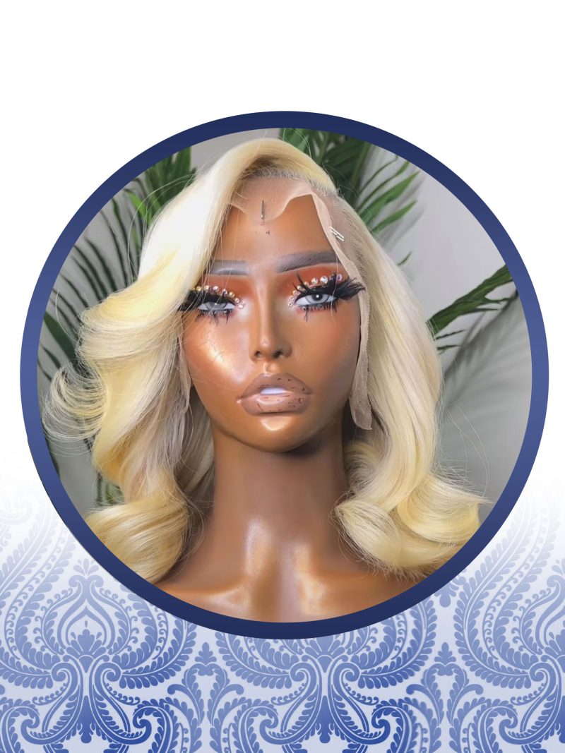 14" Blonde Bodywave Lace Frontal Wig
