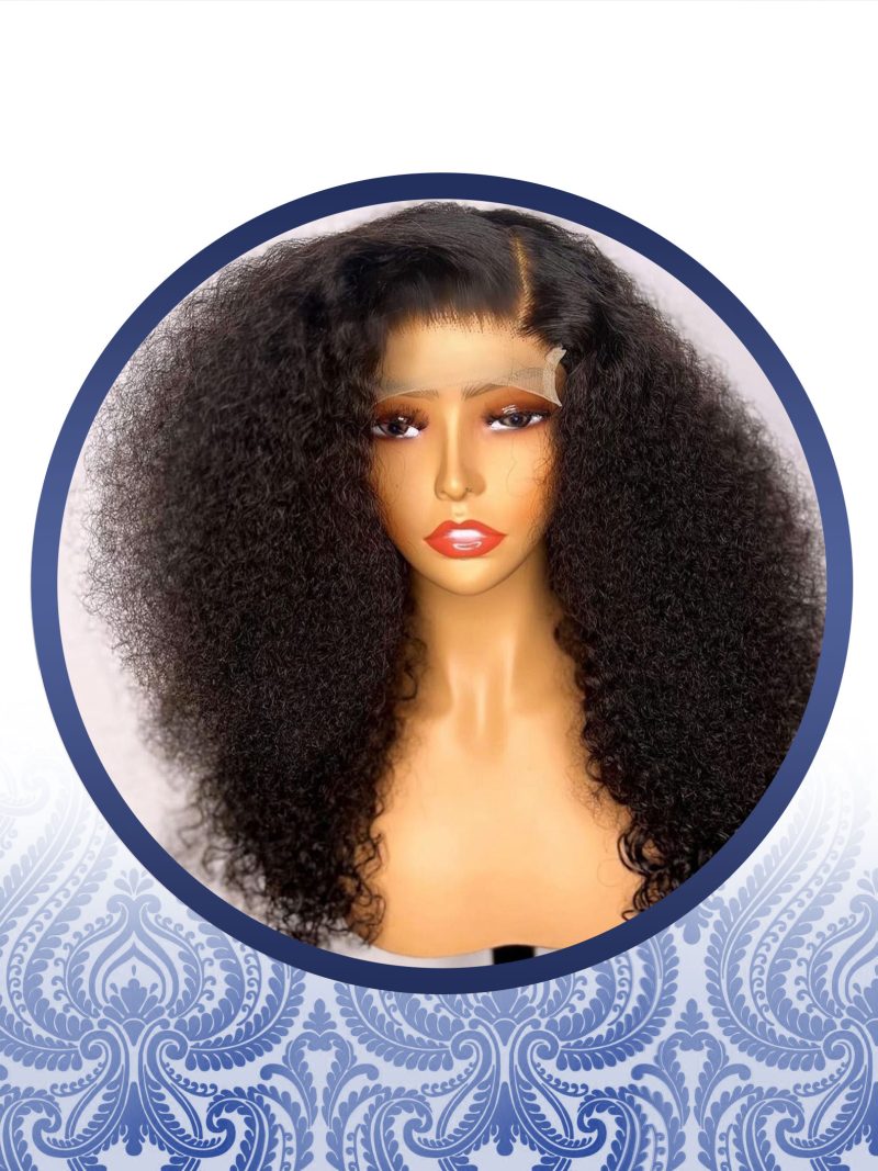 18" 4x4 Malaysian Jerry Curl Wig