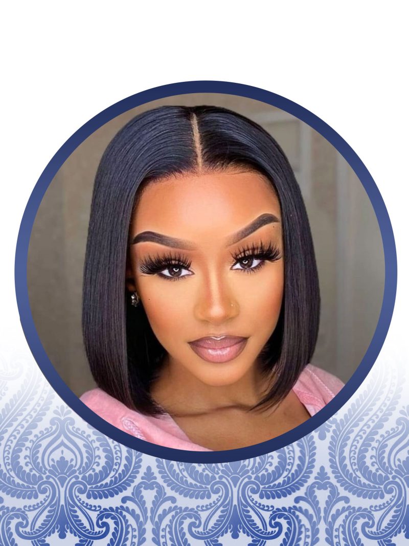 8" T-Part Lace Frontal Peruvian Wig