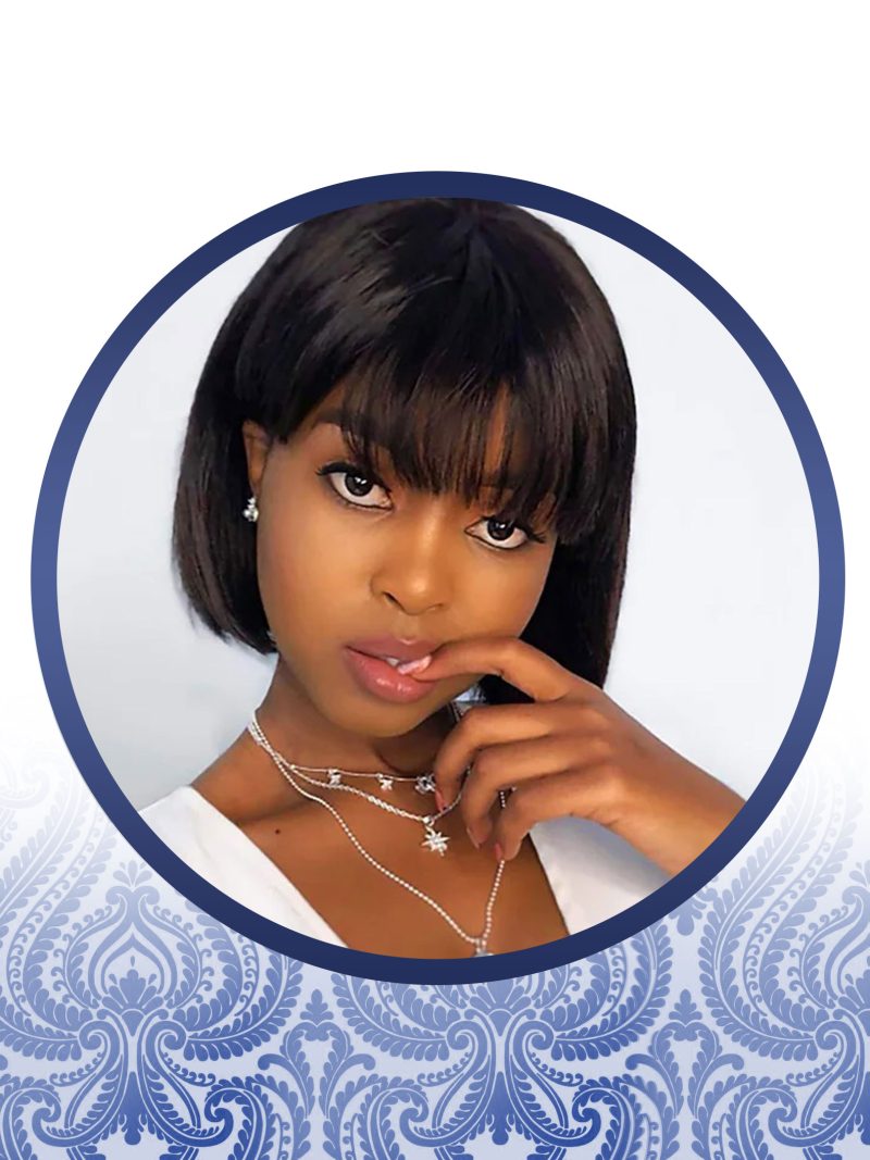 8" Peruvian Bob Straight Fringe