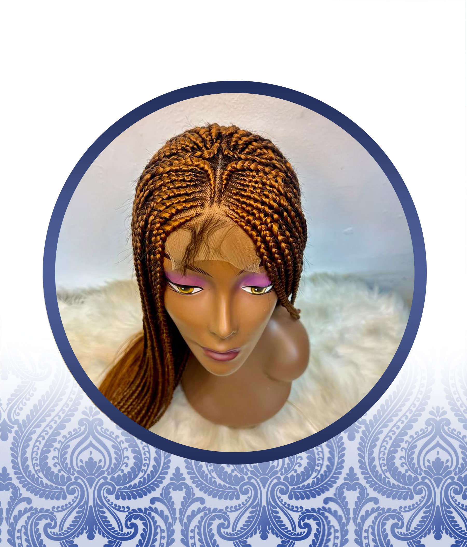 Customized 4x4 Braided Wig - Image 3