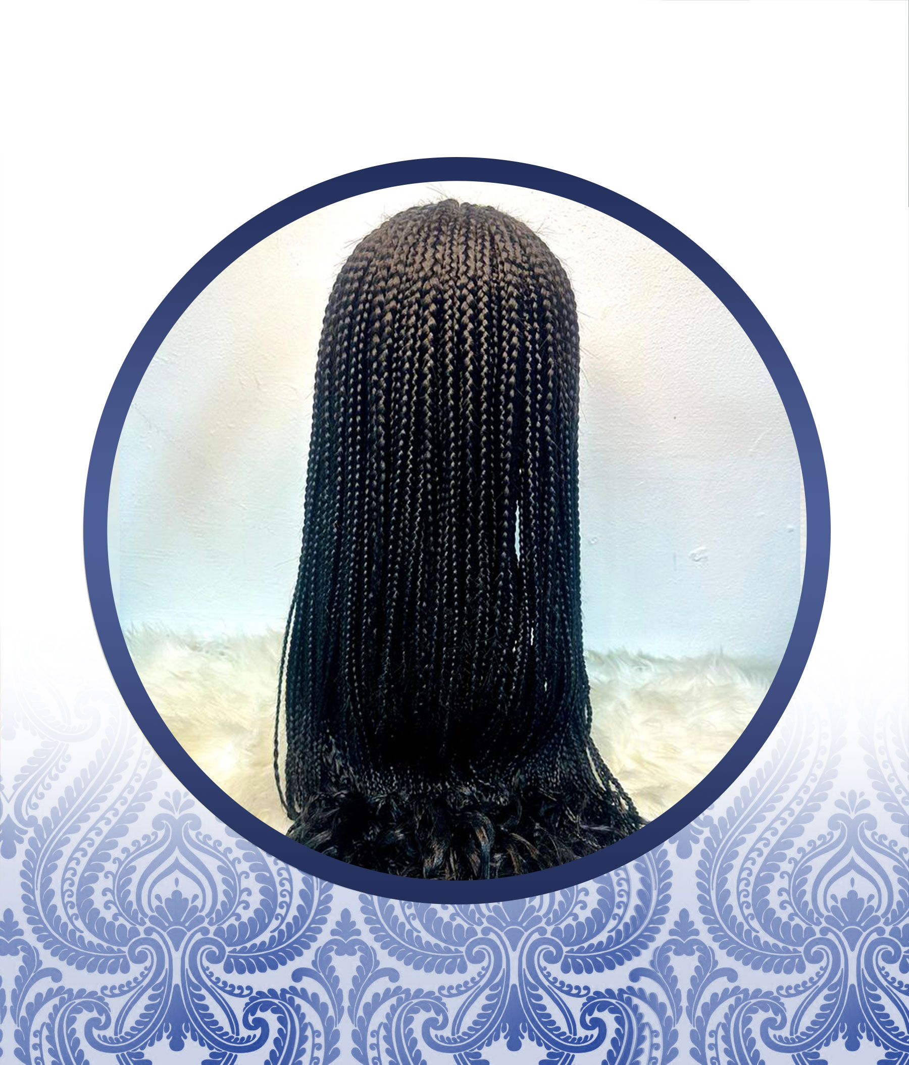 Full Frontal Customized Braided Wig - Image 3
