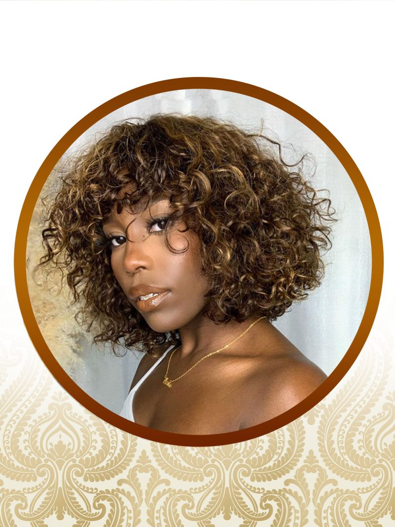 Rare Ombre Highlighted Waterwave Double-Drawn Fringe Unit