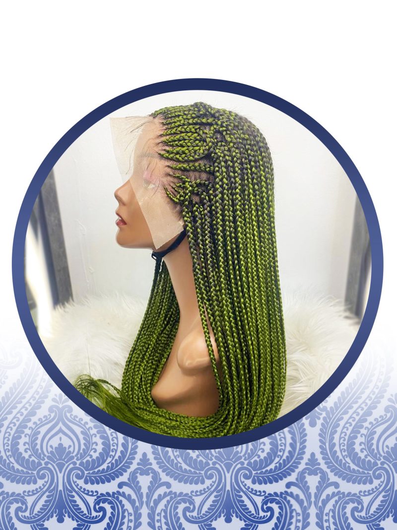 Full Frontal Weaved Braided Wig