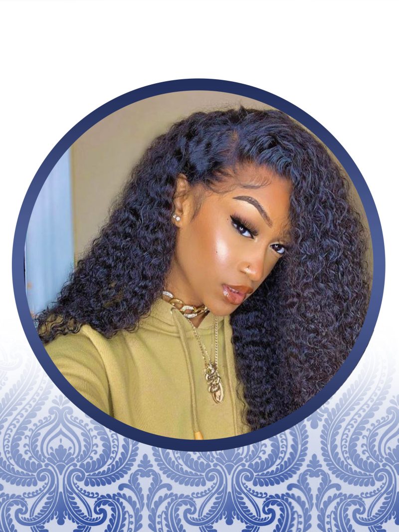 Jerry Curl Full Lace Frontal Wig