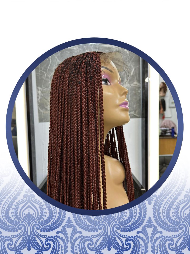 26" 4x4 Brown Braided Wig