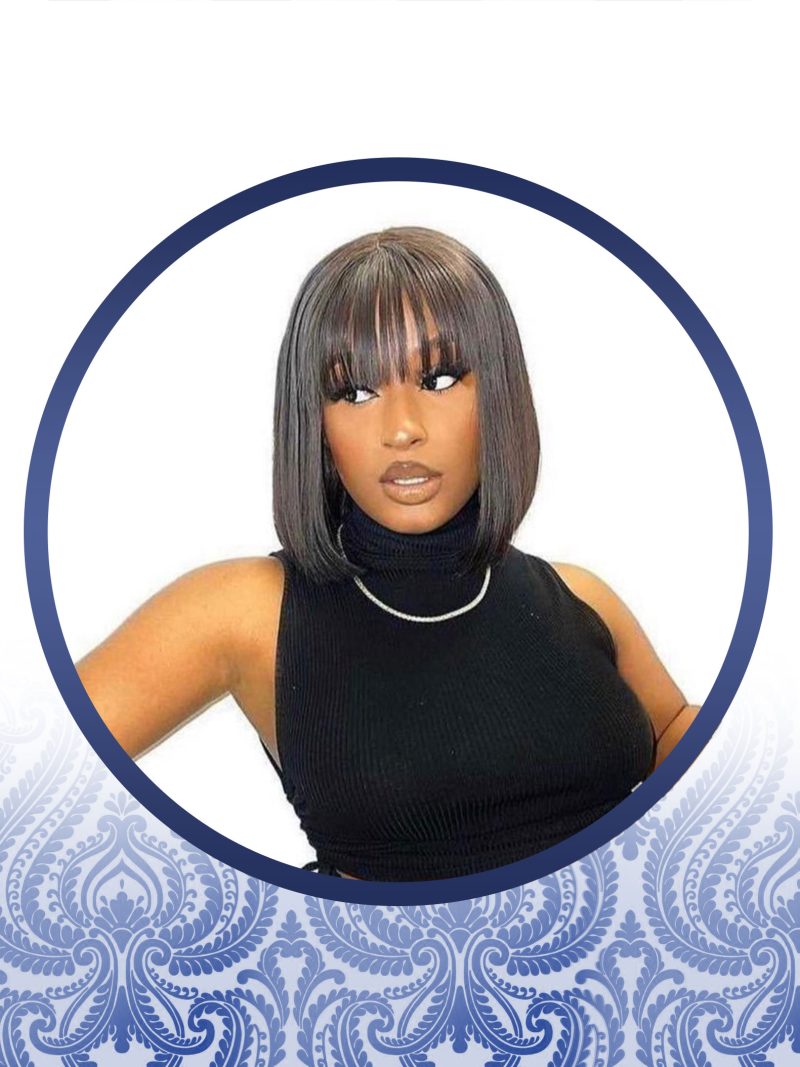 10" Straight Bob Fringe
