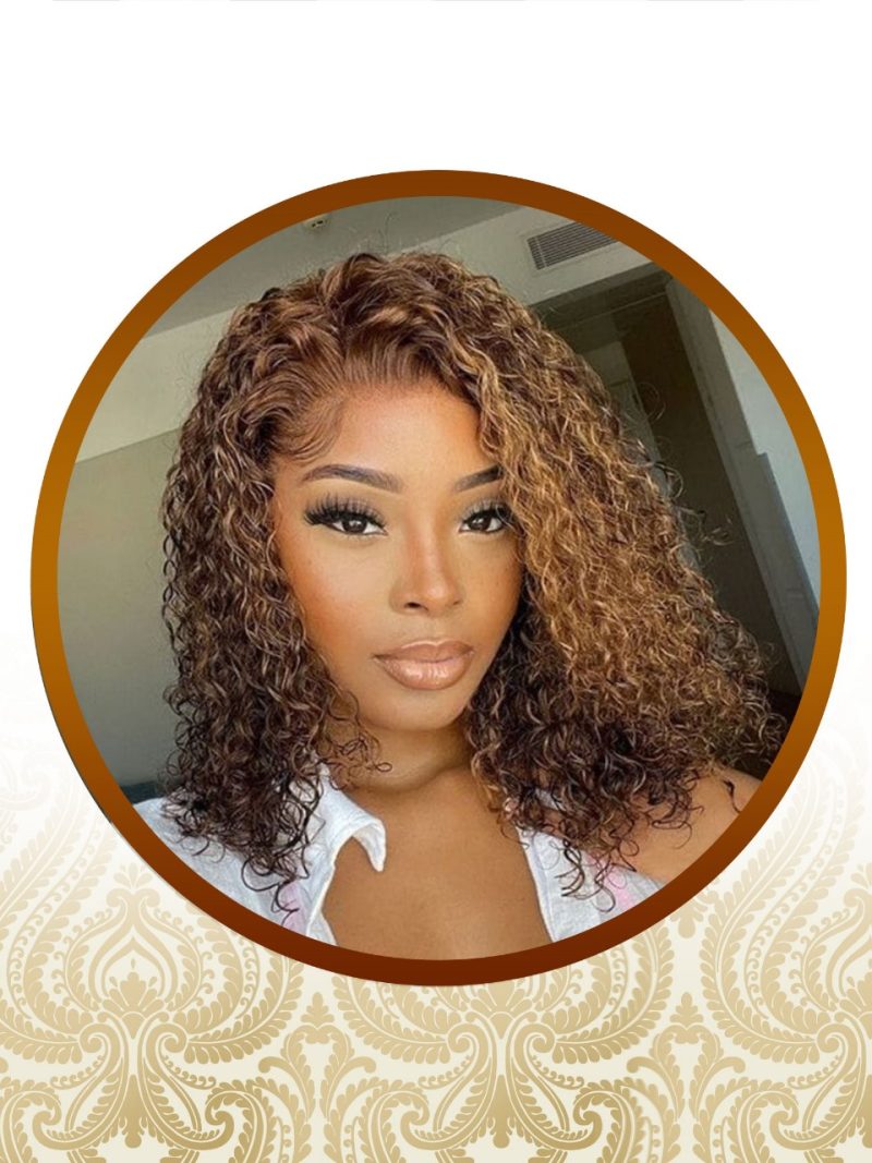 16" Mixed Color Double Drawn Glueless Lace Frontal Unit