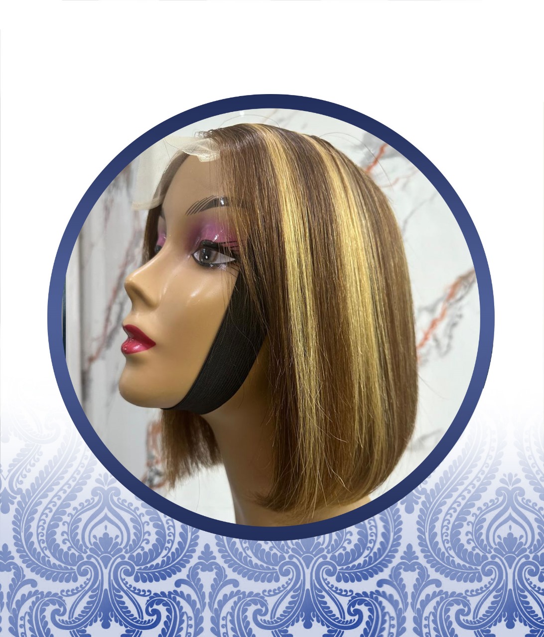 10 inch 4x4 Highlighted Straight Bob