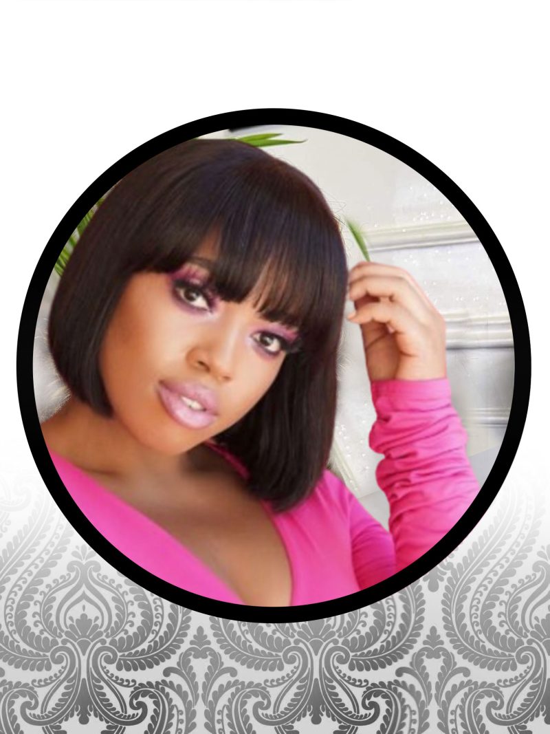 8″ Straight Human HairBlend Fringe Wig