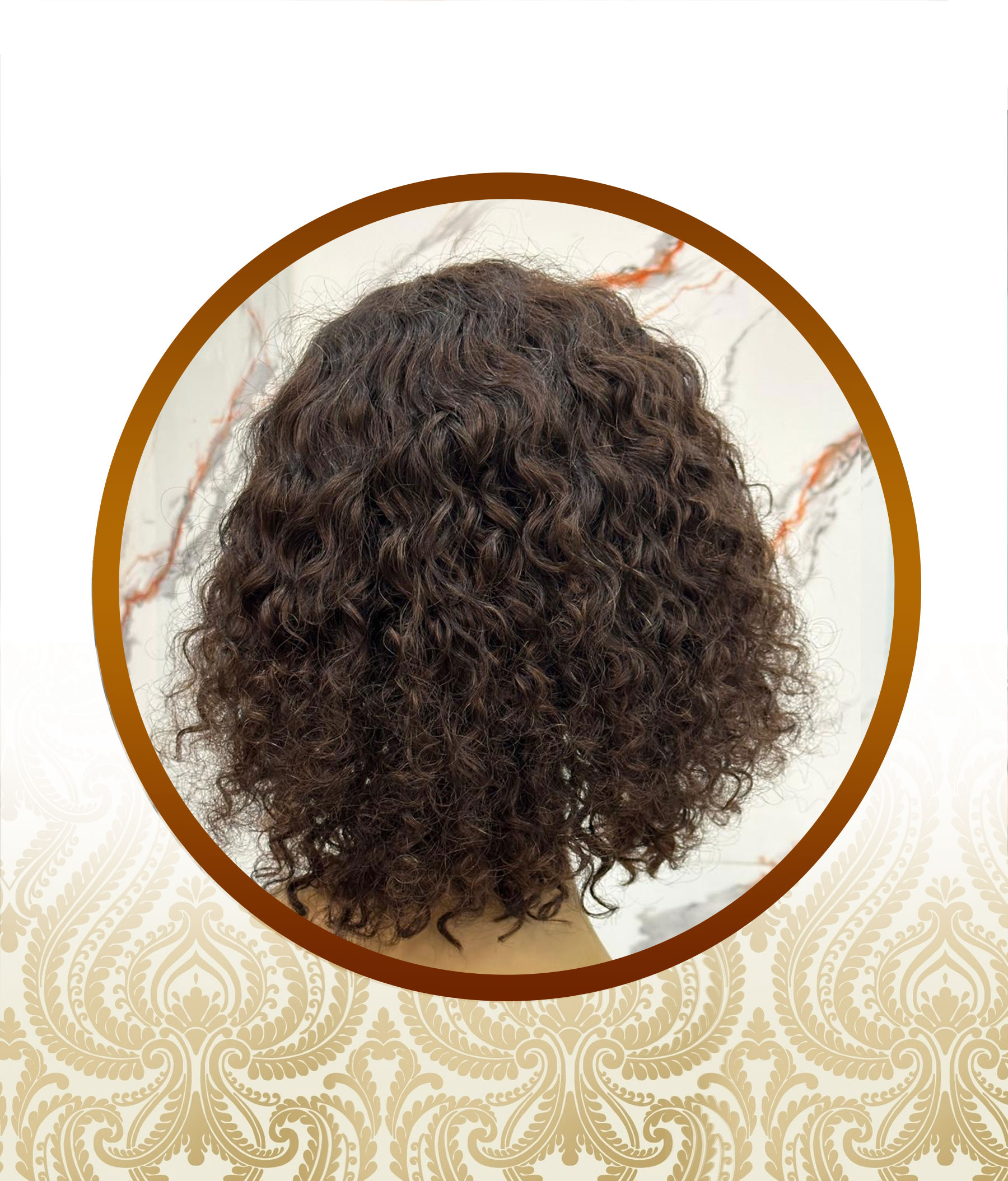 Double Drawn Chocolate Brown Glueless Fringe Unit - Image 3