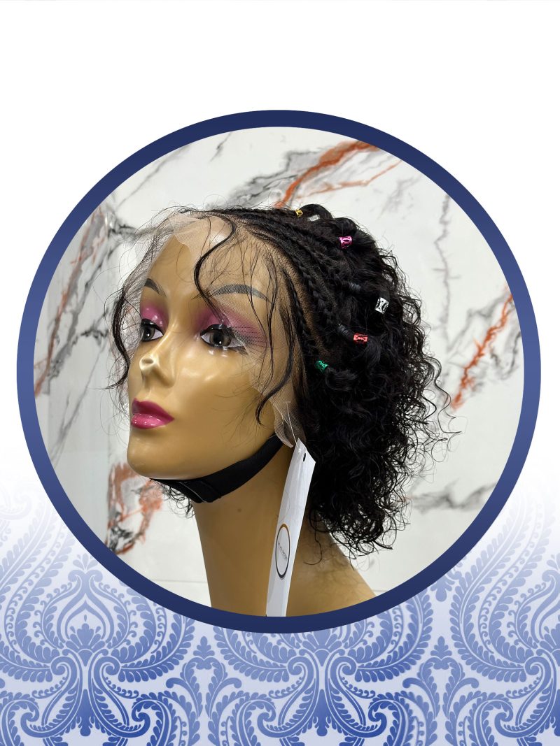 10″ Braided Style Waterwave Frontal Wig