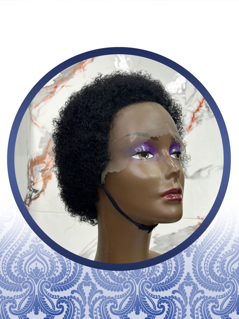 Short Natural Afro Glueless Wig